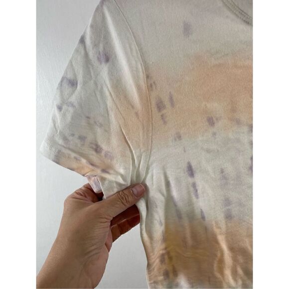 Athleta NWT Tie Dye Organic Daily Crew Tee Size S - Picture 3 of 6